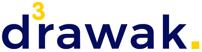 drawak Logo in Blau